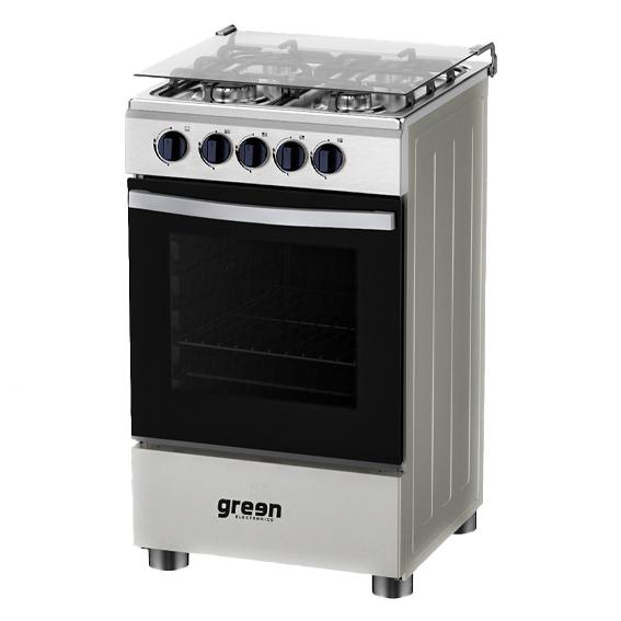 CUISINIERE GREEN 4FEUX 50X50 A GAZ GRIS A