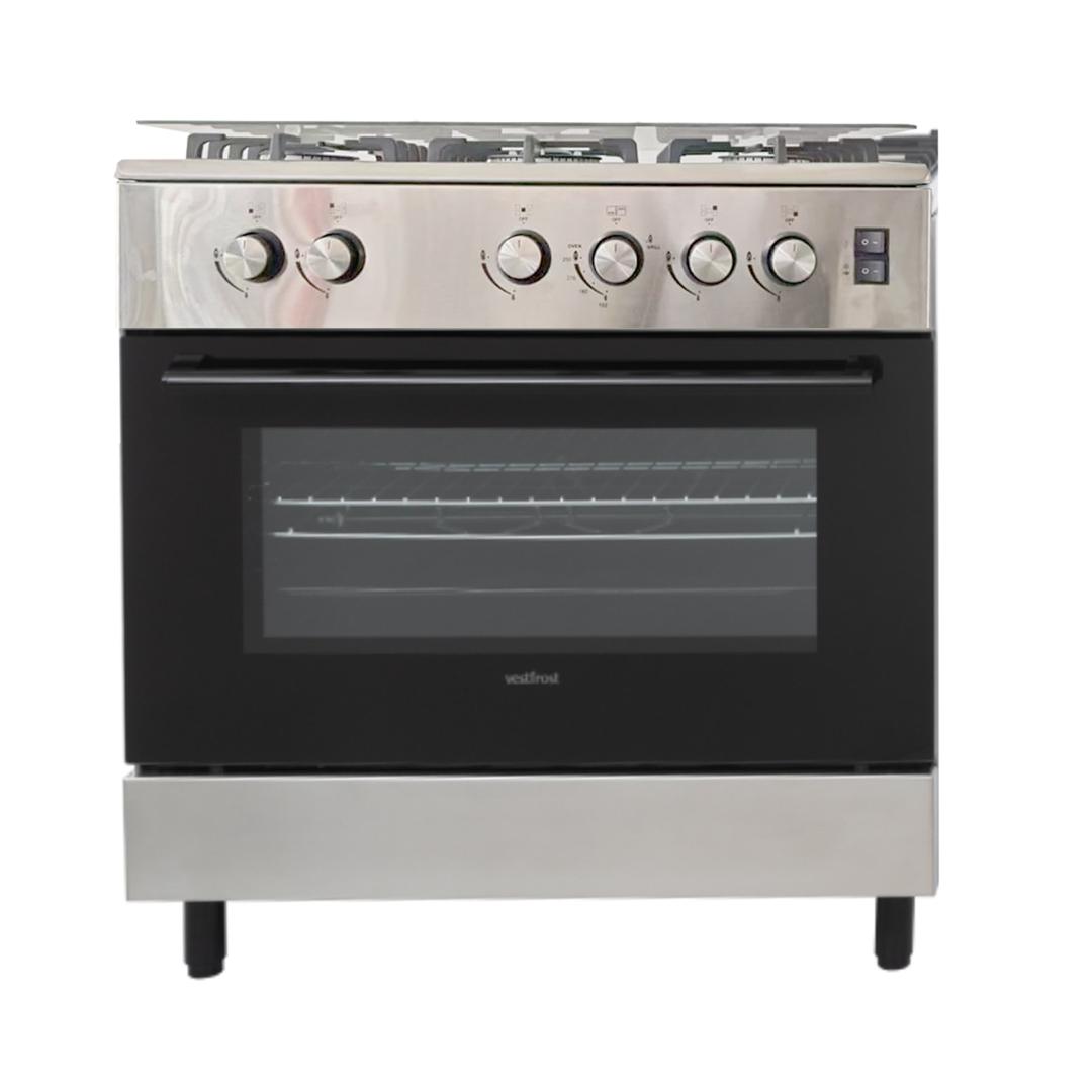CUISINIERE TECNOLUX 5FEUX 80X60 A GAZ INOX