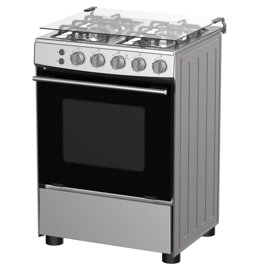 CUISINIERE HISENSE 4FEUX 60X60 A GAZ INOX G