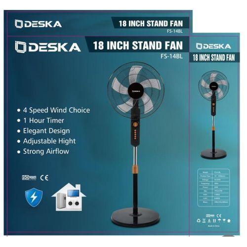 VENTILATEUR DESKA 18'' SUR PIED BLEU H