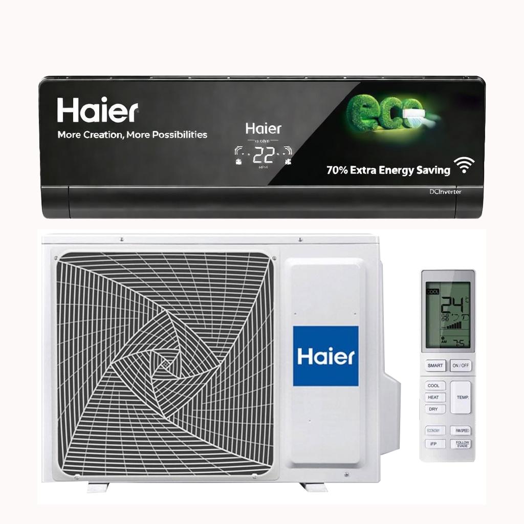 SPLIT HAIER 25000BTU 3CV NOIR WIFI MIRROIR