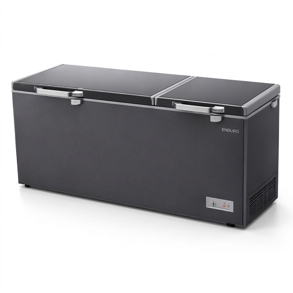 CONGELATEUR ENDURO HORIZONTAL 2PORTES 900LITRES GRIS